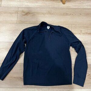 Navy GAP 3/4 Zip Men's GAP Sweater 100% cotton Size Large